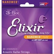 Elixir 80/20 Bronze Acoustic Strings (NANOWEB)